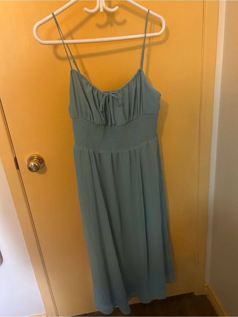 Baby blue Wilfred midi dress